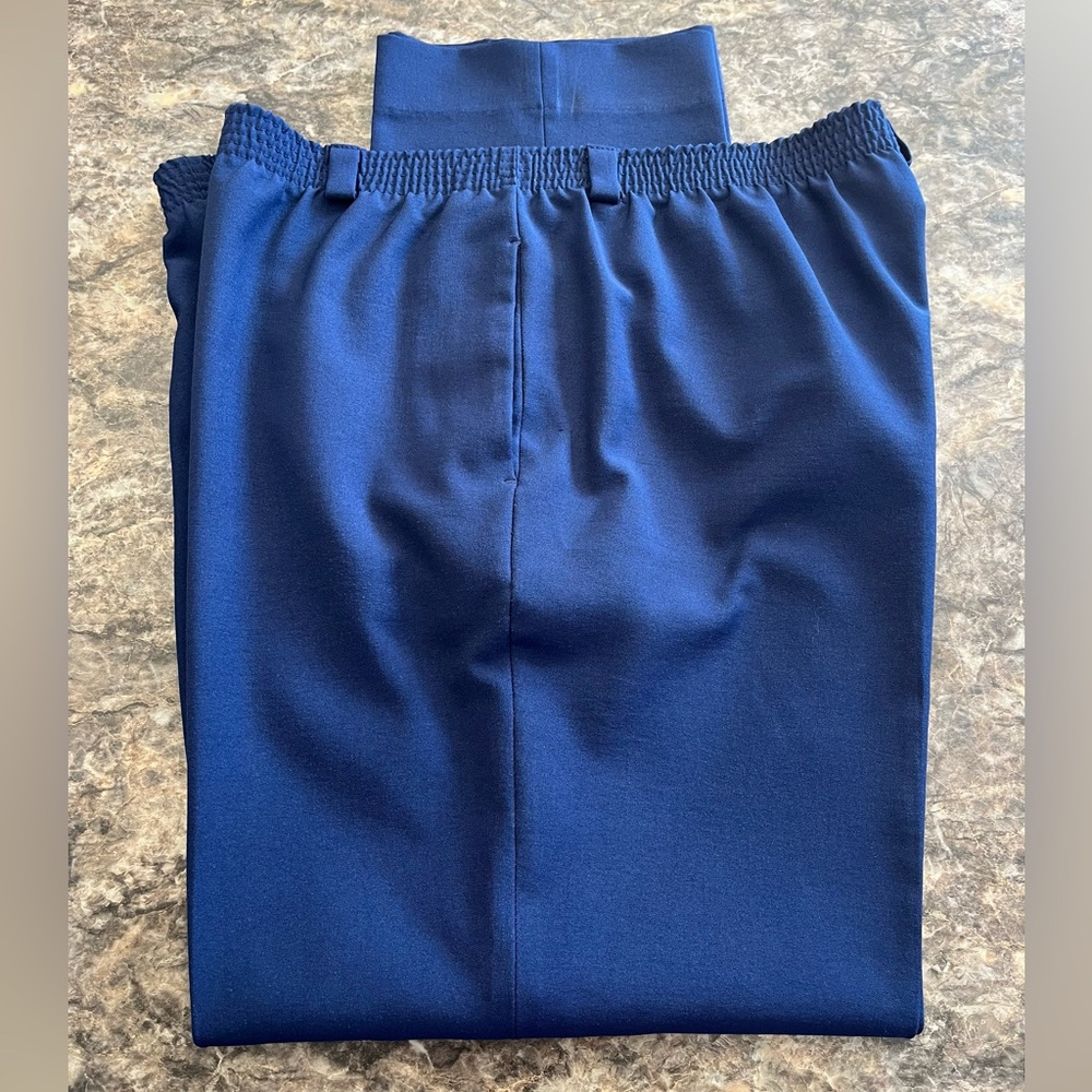 Women’s Navy Blue Elastic Waist Pants